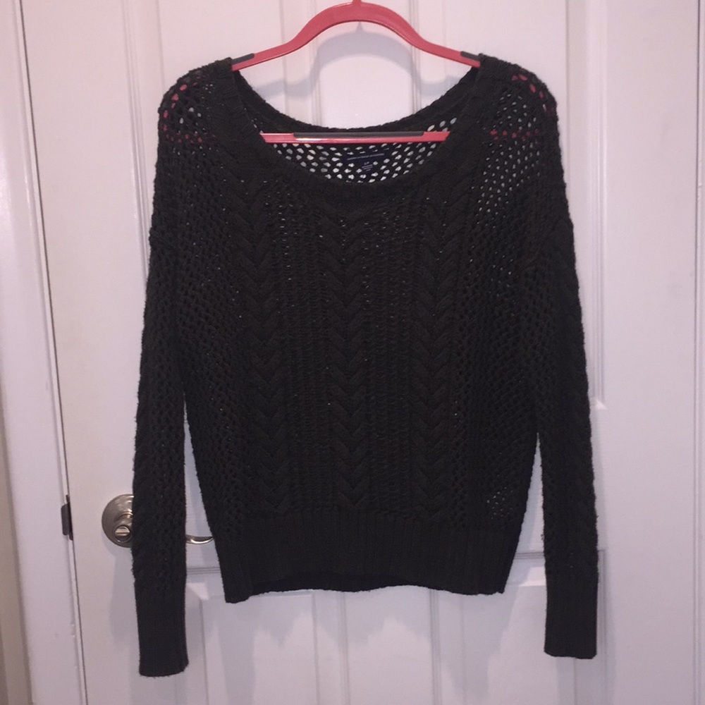 American Eagle forest green sweater